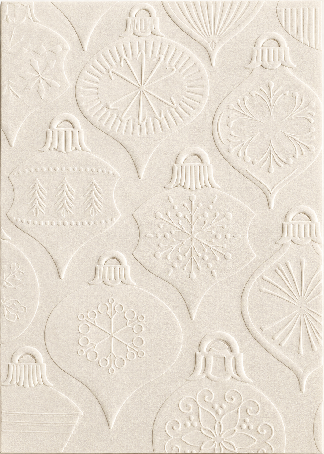 Vintage Ornaments embossed front panel preview