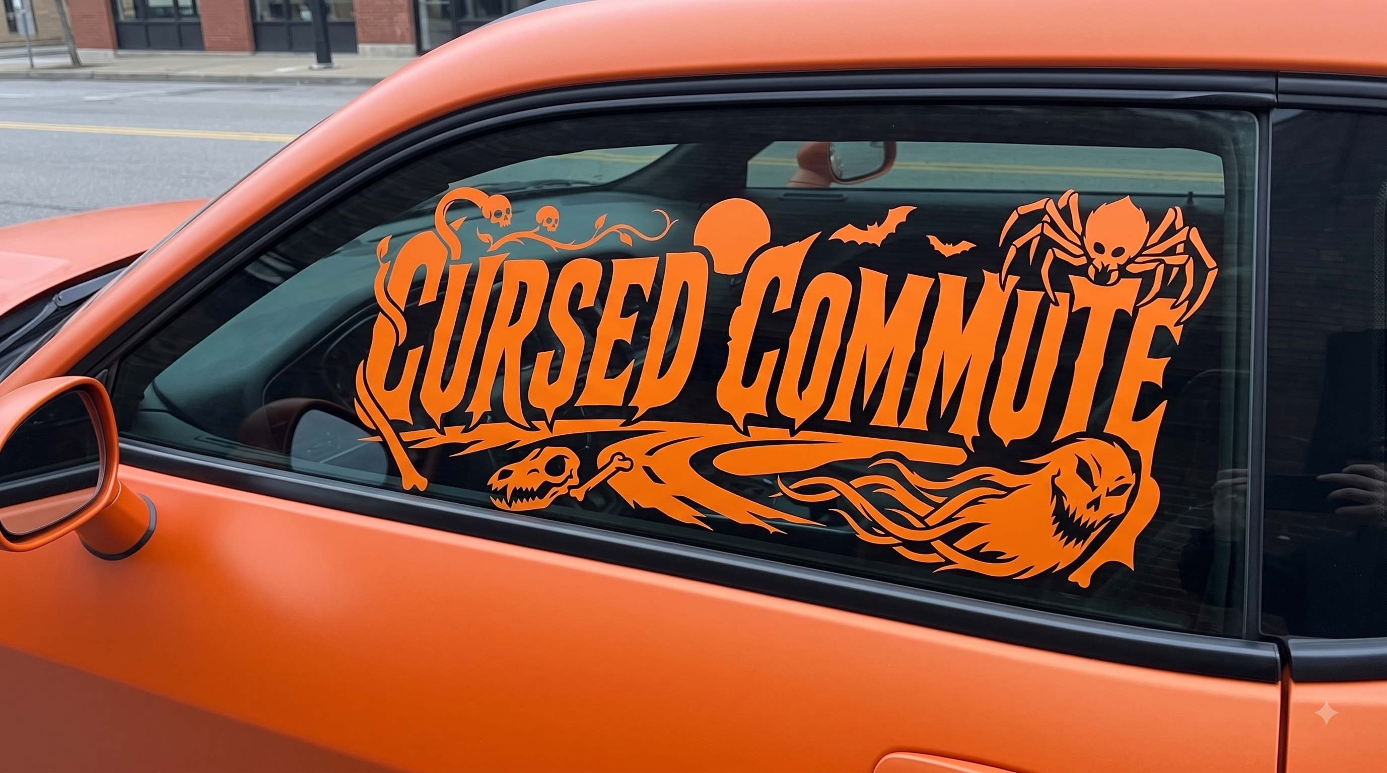 Cursed Commute XL Decal installed as a full vehicle mockup 2