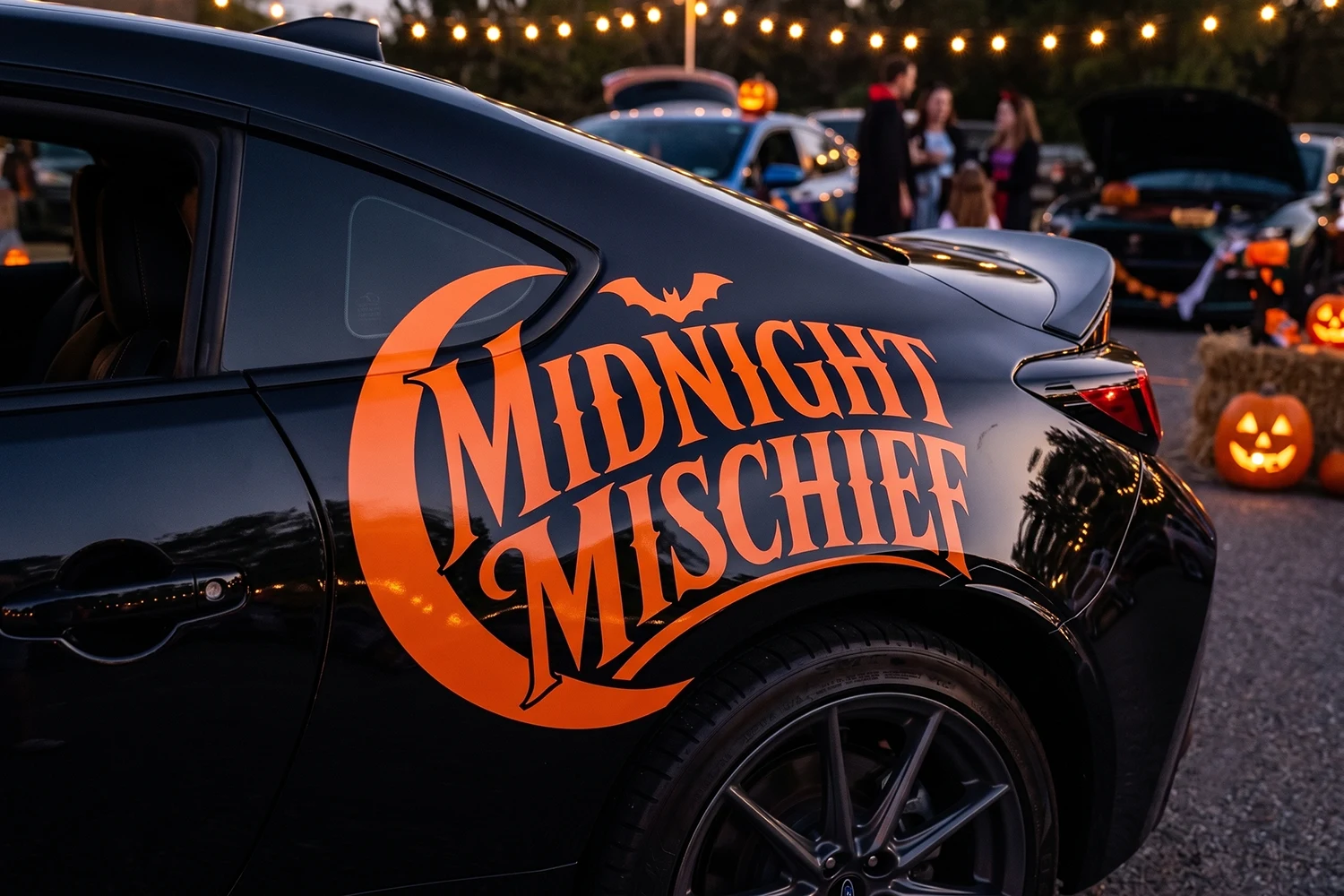 Midnight Mischief Decal installed as a full vehicle mockup