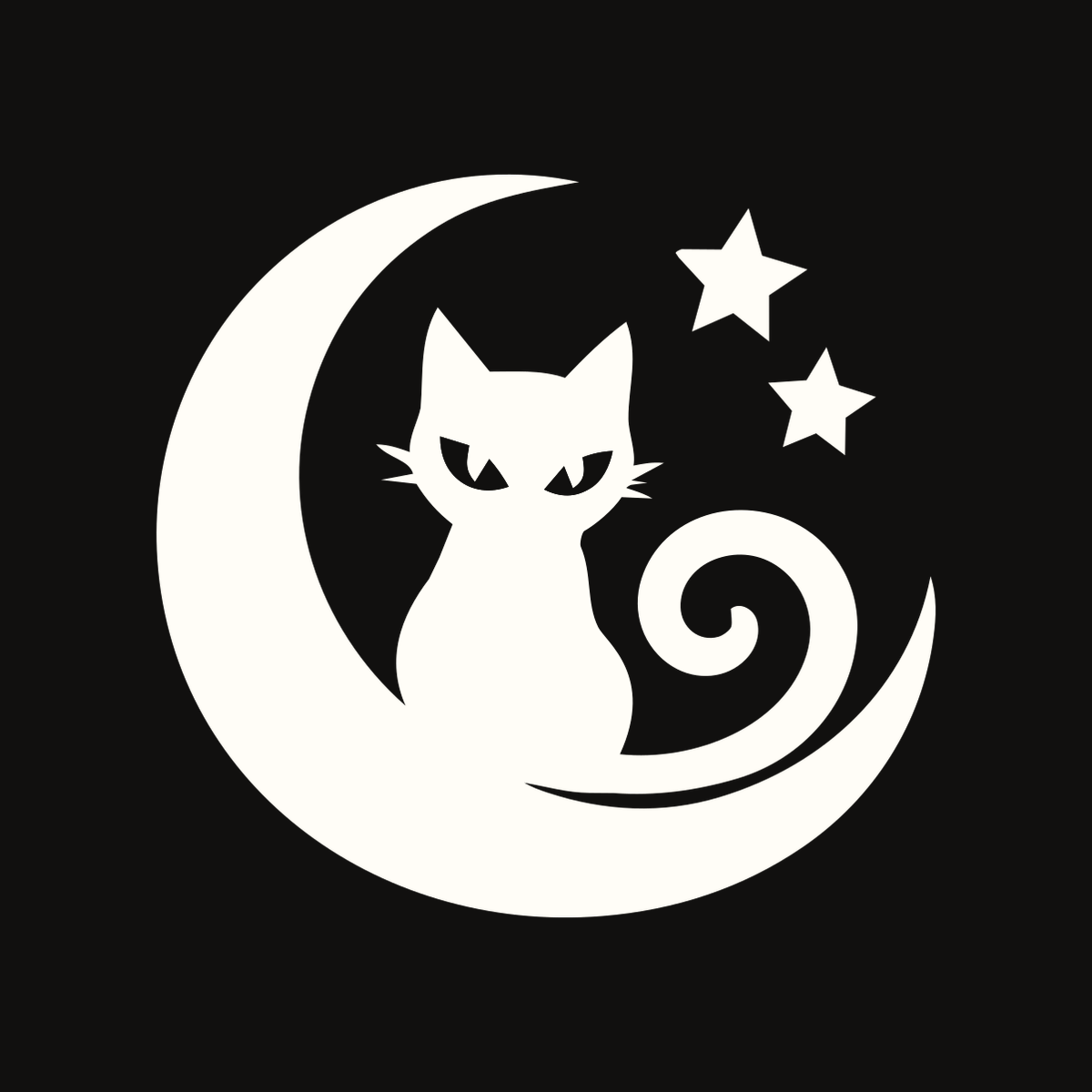 Moonlight Cat Decal decal artwork