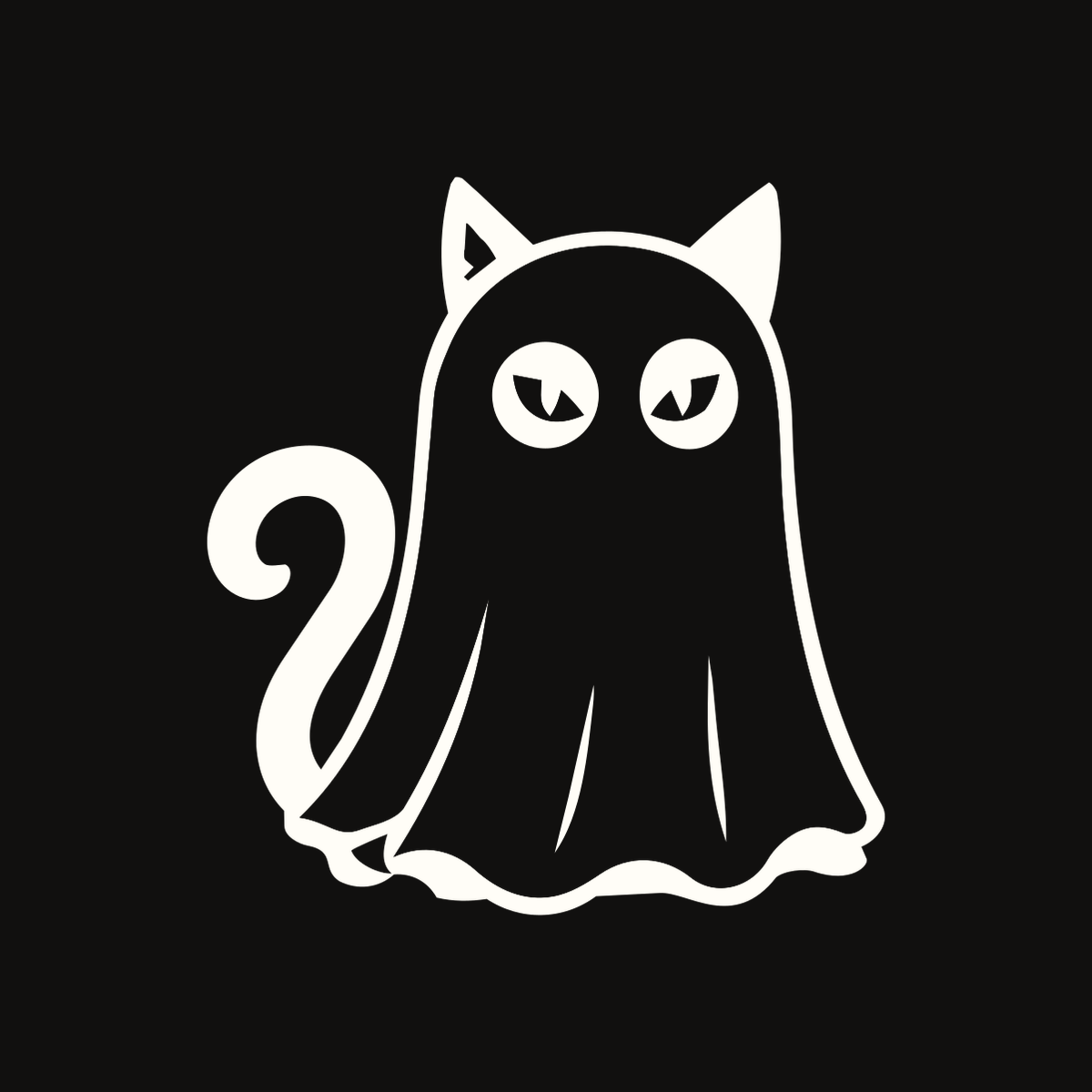 Ghost Cat Decal decal artwork