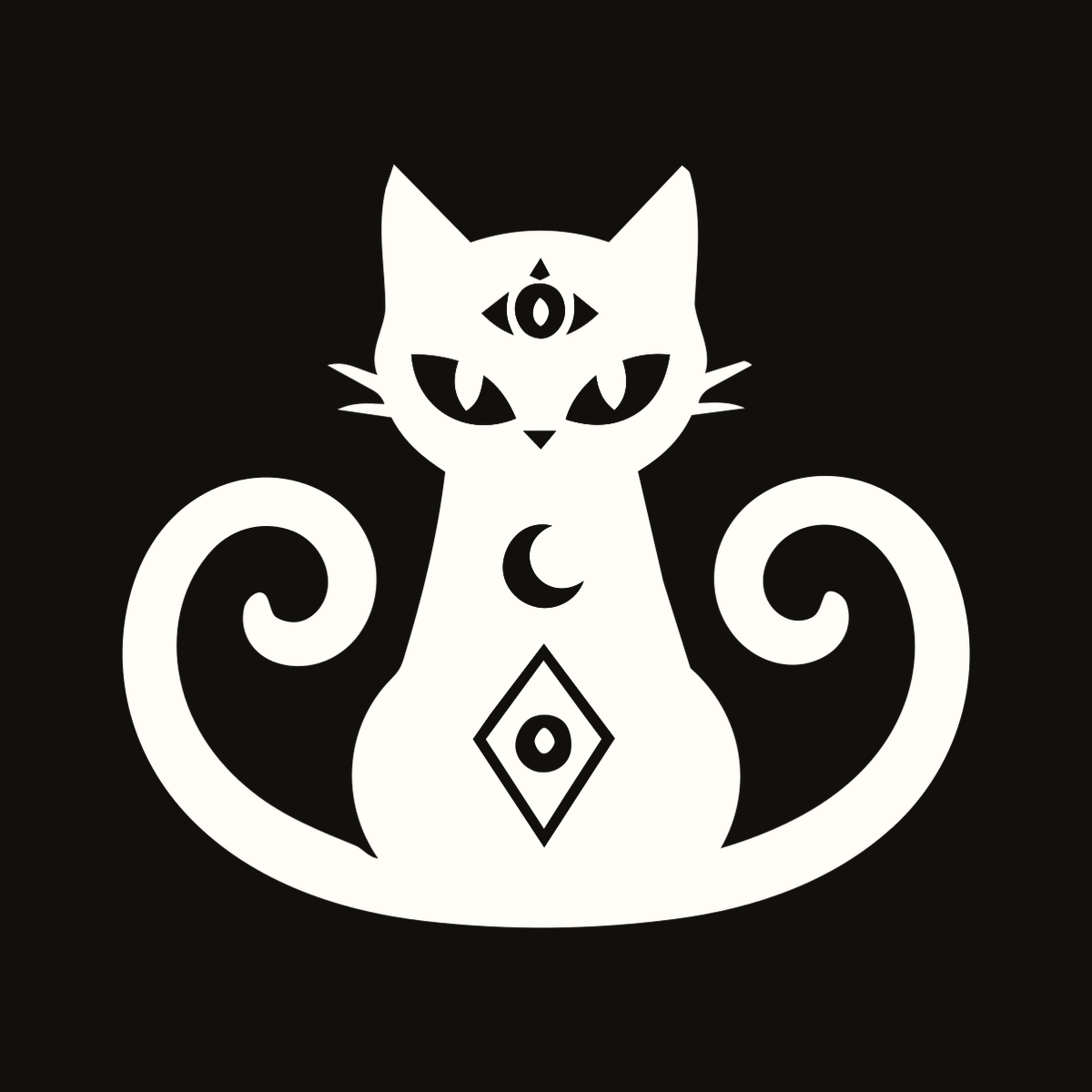 Mystic Cat Decal decal artwork