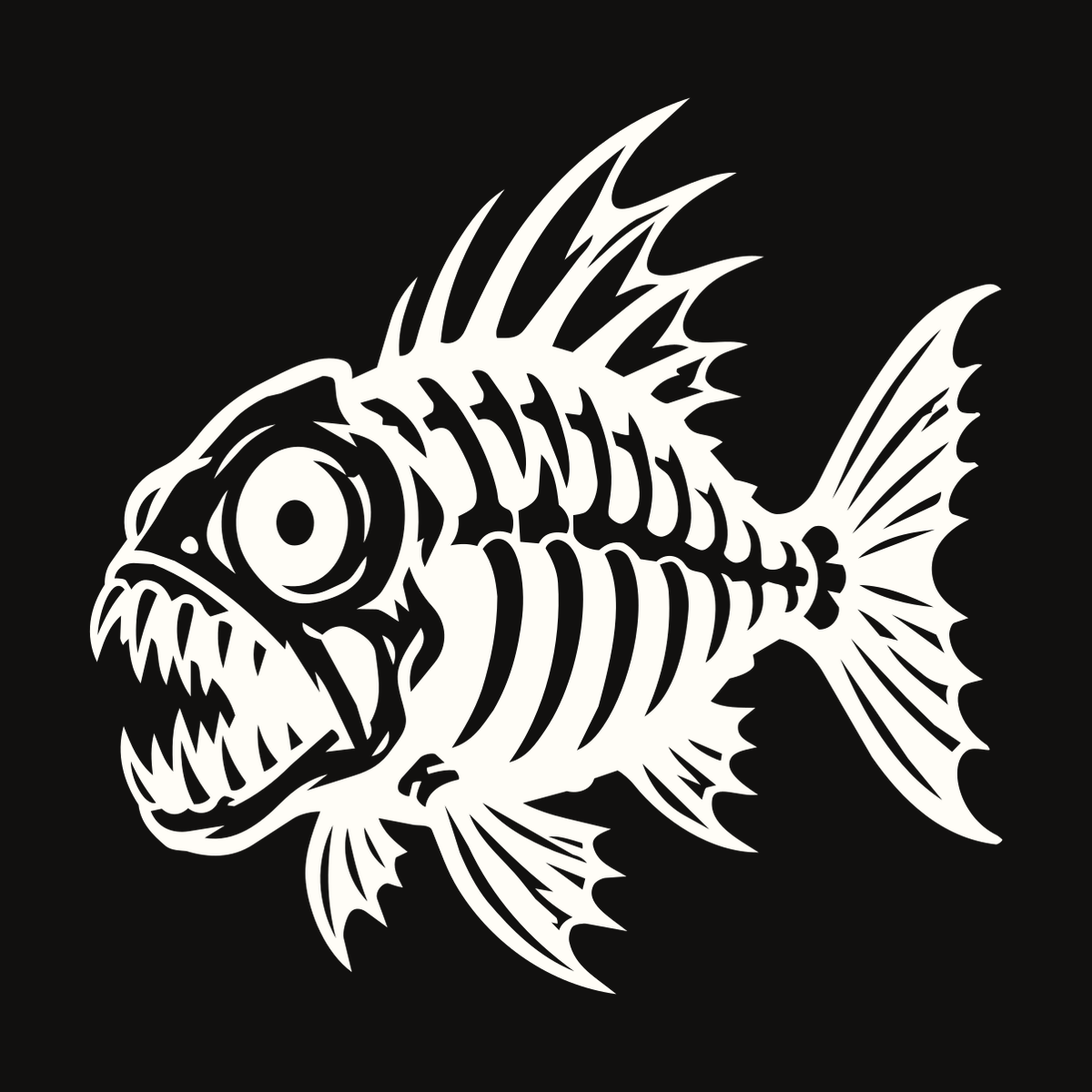 Fish Skeleton Decal decal artwork
