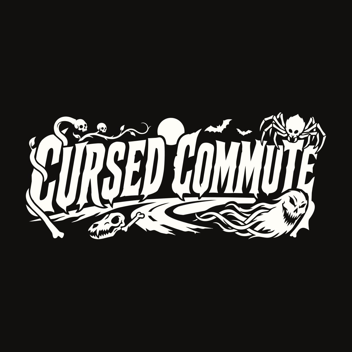 Cursed Commute XL Decal decal artwork